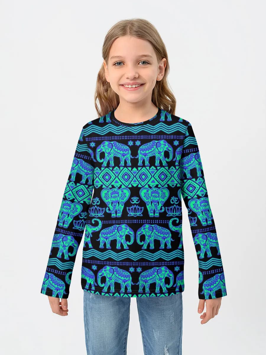 T-shirt manches longues coton fille