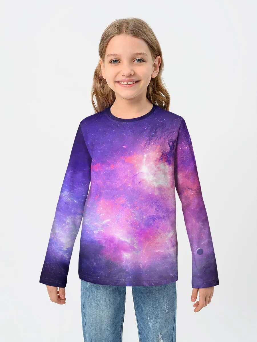 T-shirt manches longues coton fille