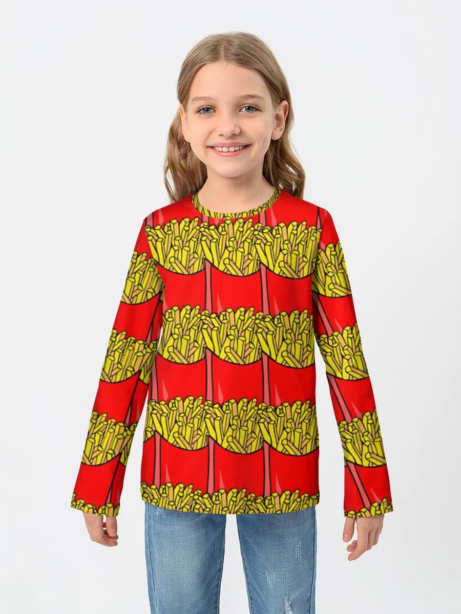Camiseta Manga Larga de Algodón Niña