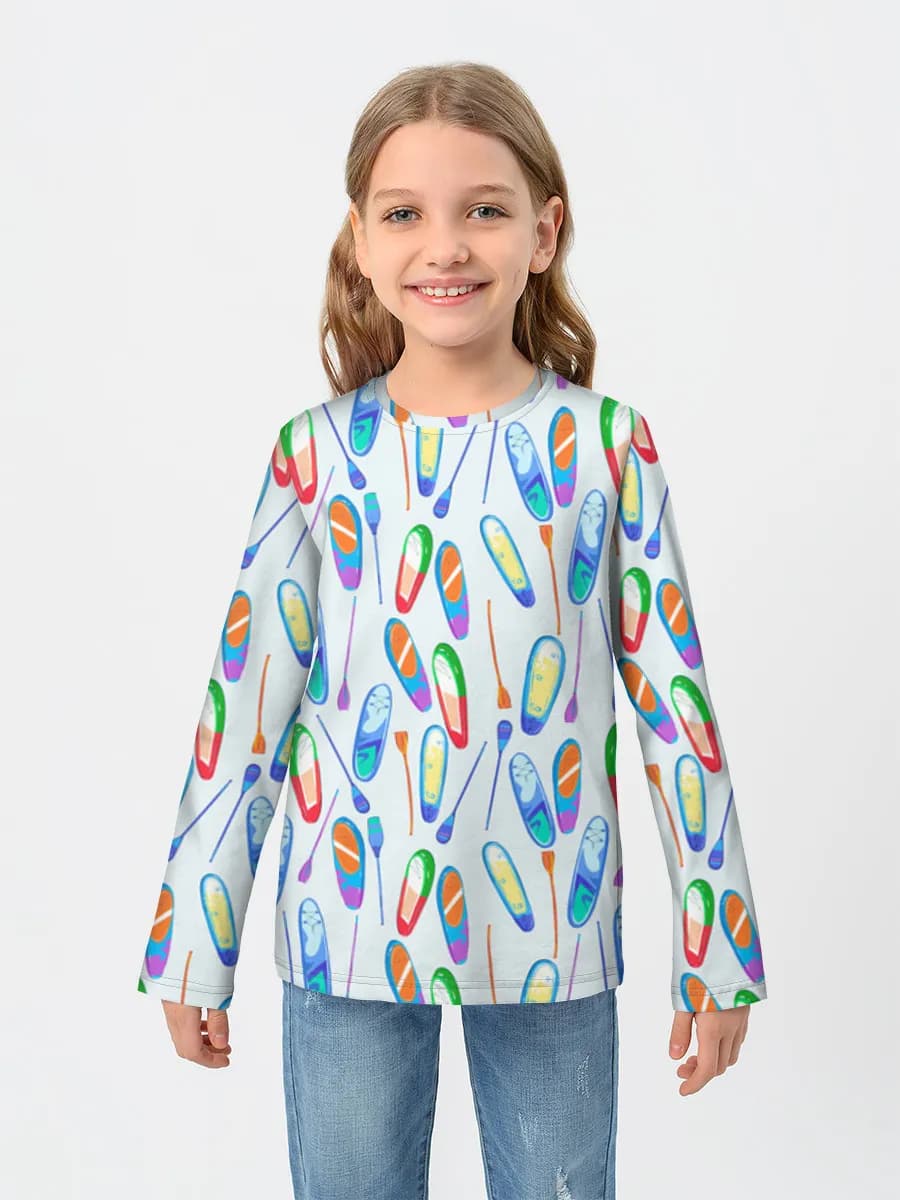 Camiseta Manga Larga de Algodón Niña