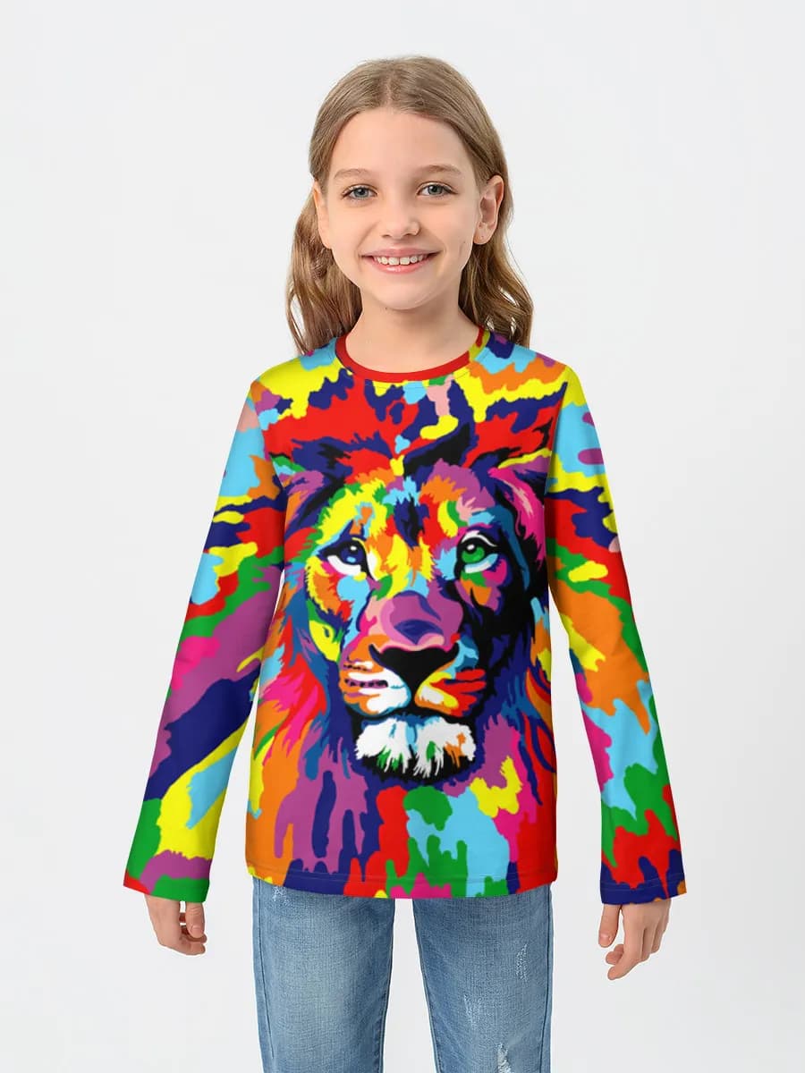 Camiseta Manga Larga de Algodón Niña