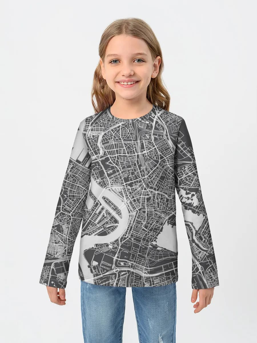 T-shirt manches longues coton fille