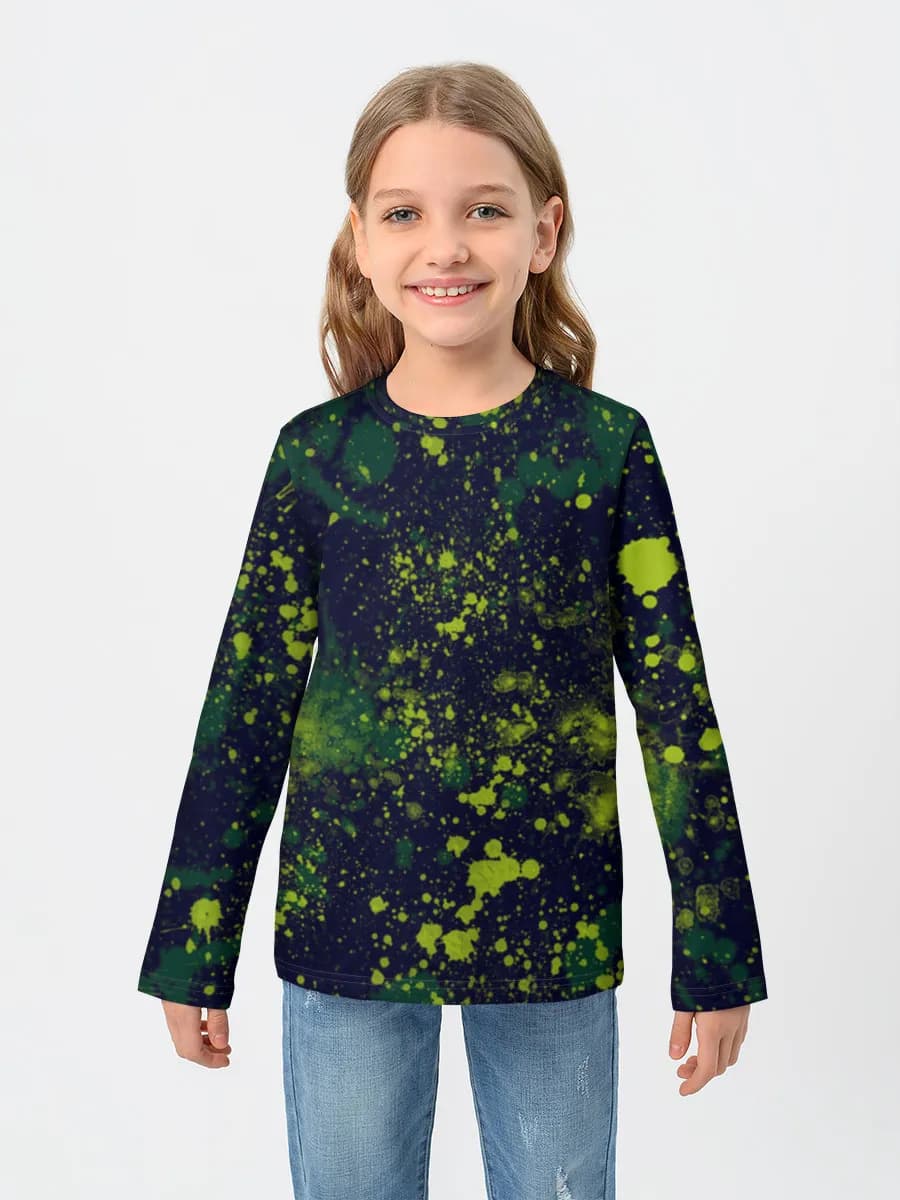 Baumwoll-Langarmshirt Mädchen