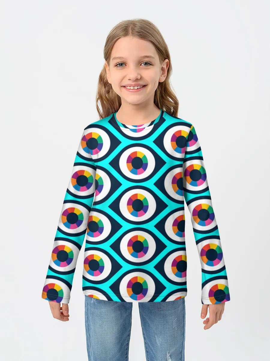 Baumwoll-Langarmshirt Mädchen