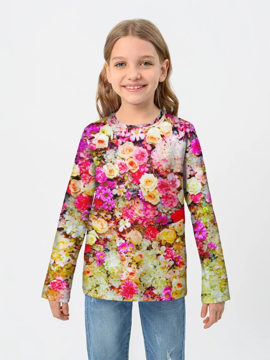 Camiseta Manga Larga de Algodón Niña