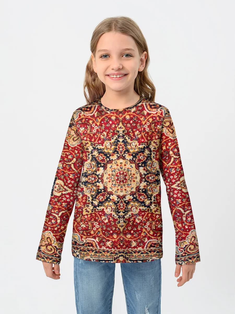 Baumwoll-Langarmshirt Mädchen
