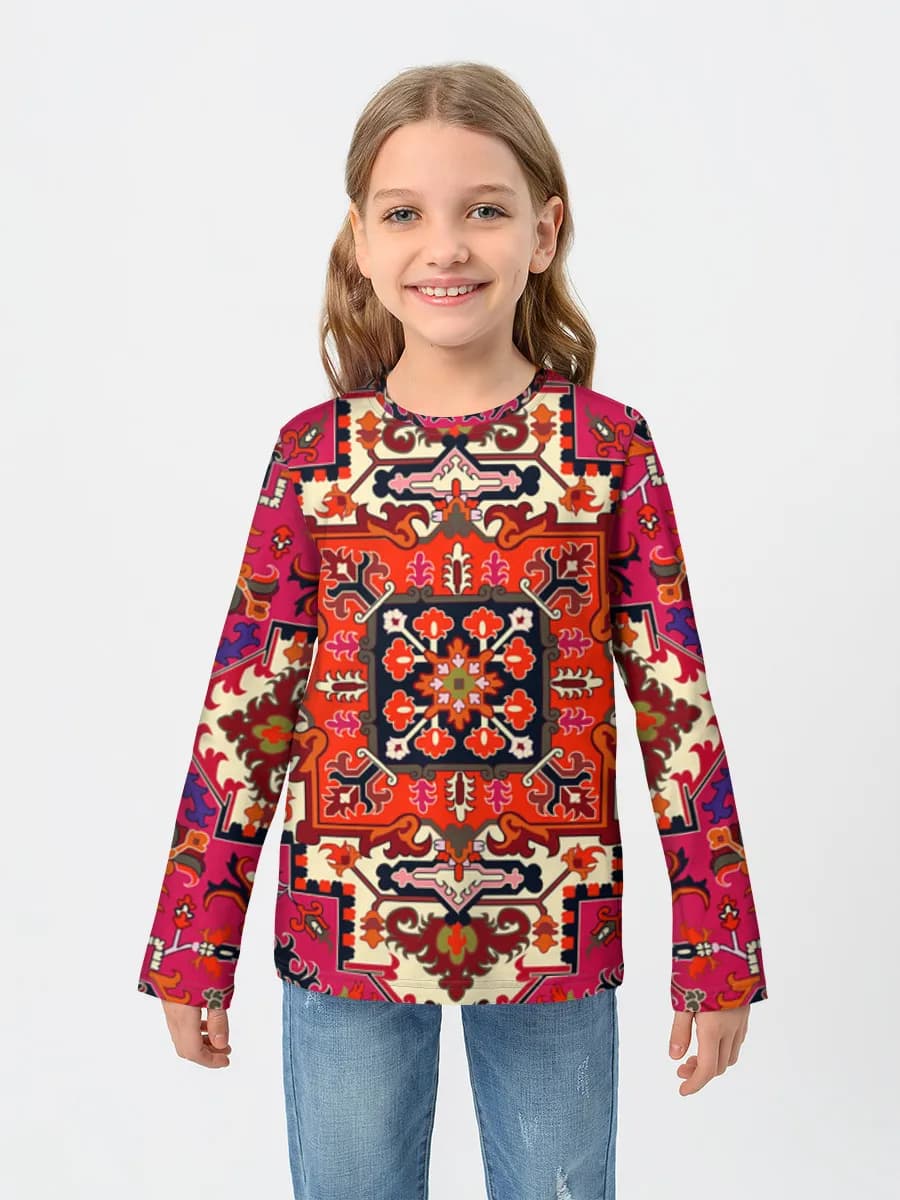 Camiseta Manga Larga de Algodón Niña