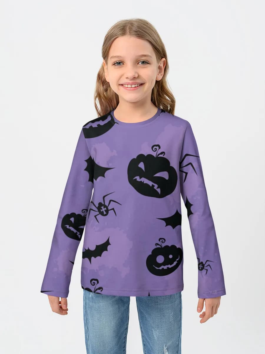 T-shirt manches longues coton fille