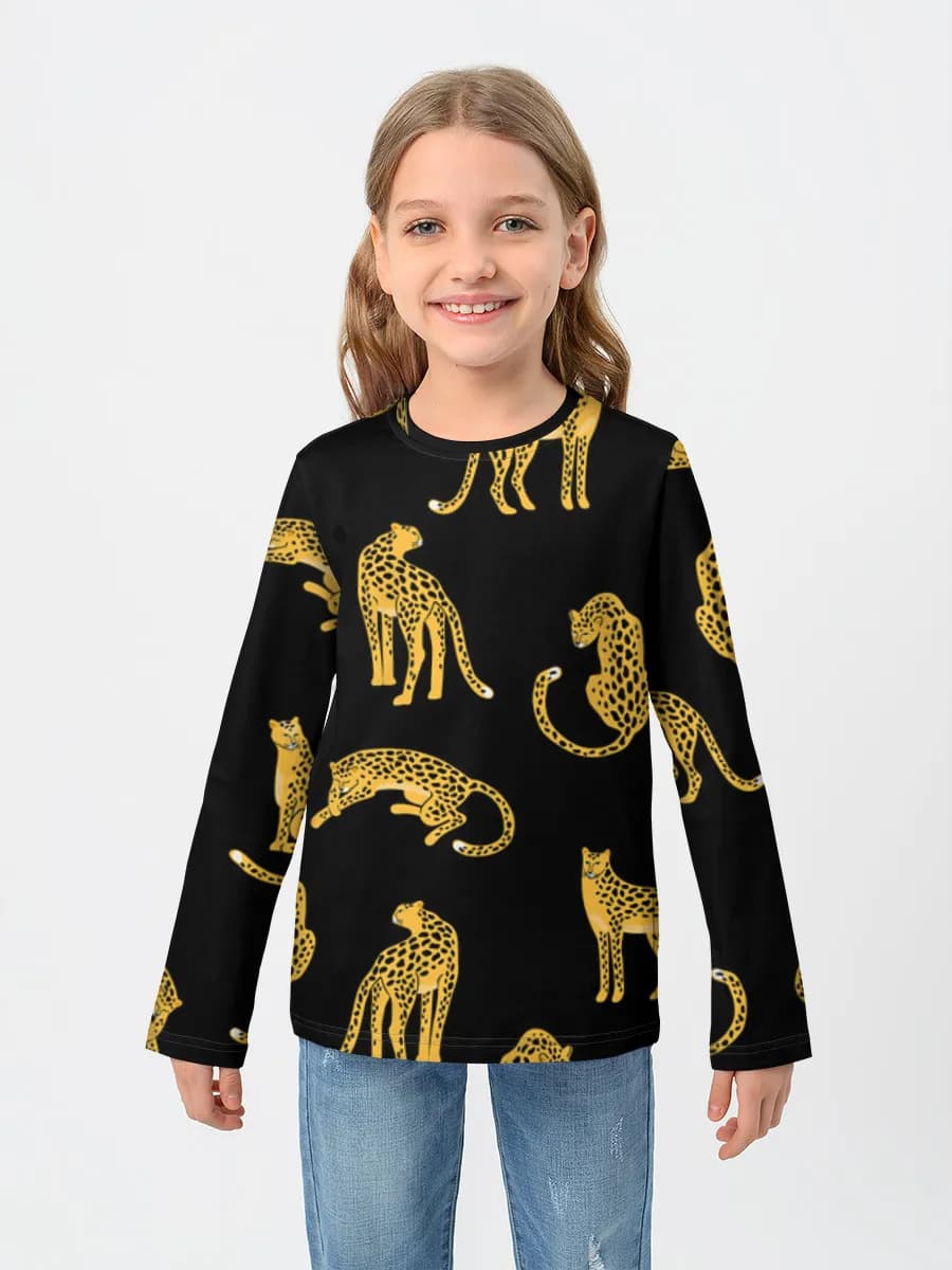 T-shirt manches longues coton fille