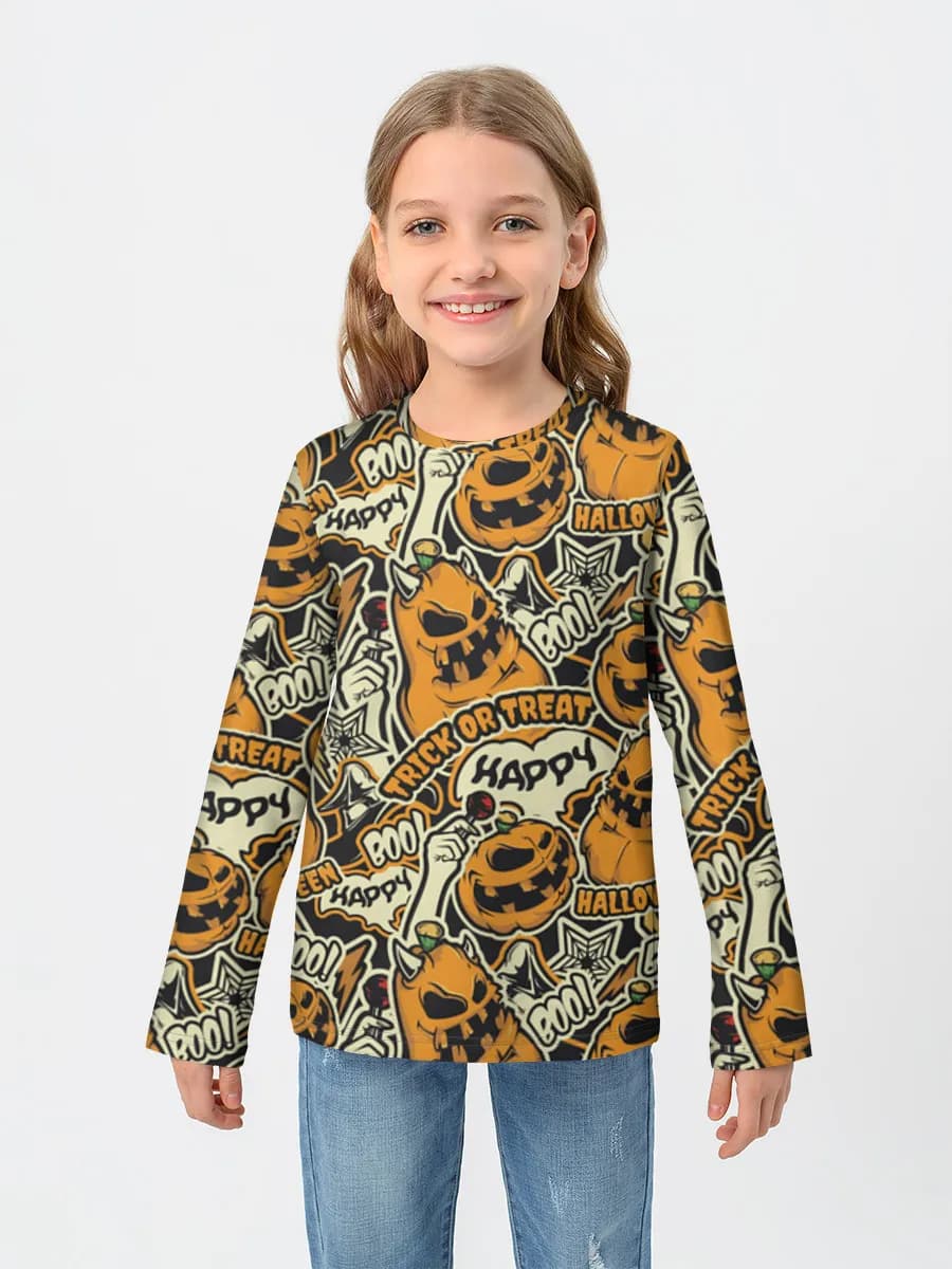 Camiseta Manga Larga de Algodón Niña