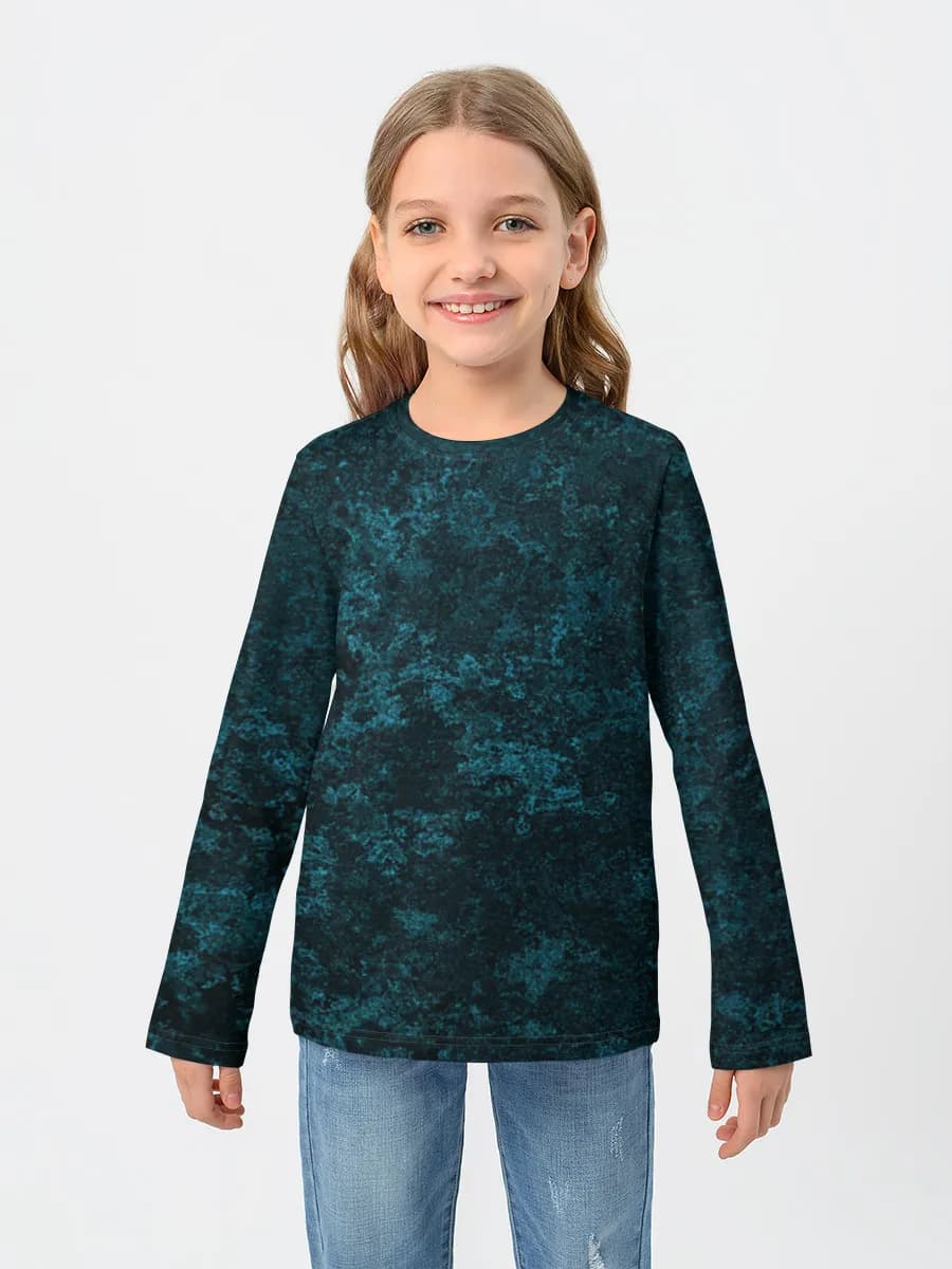 Girls' cotton long sleeve shirt