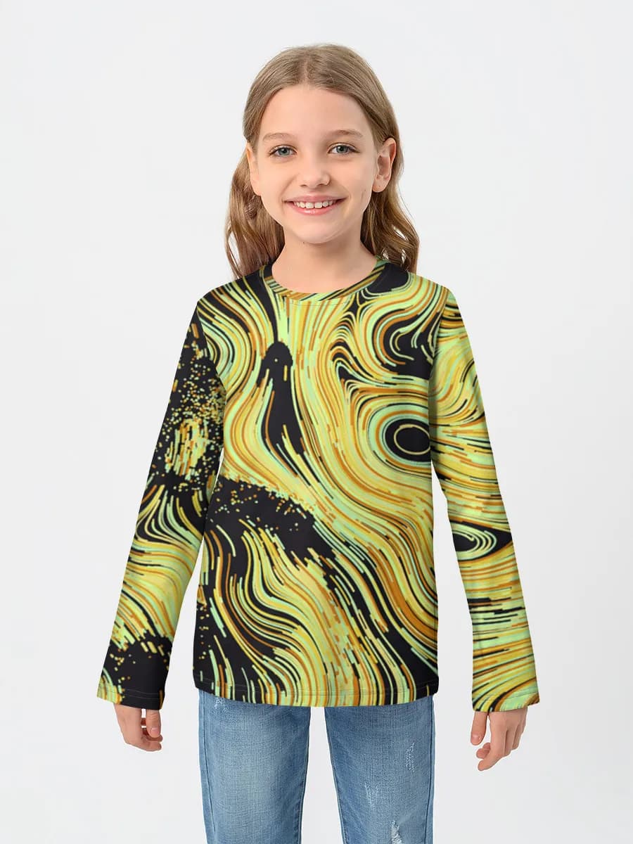 Camiseta Manga Larga de Algodón Niña
