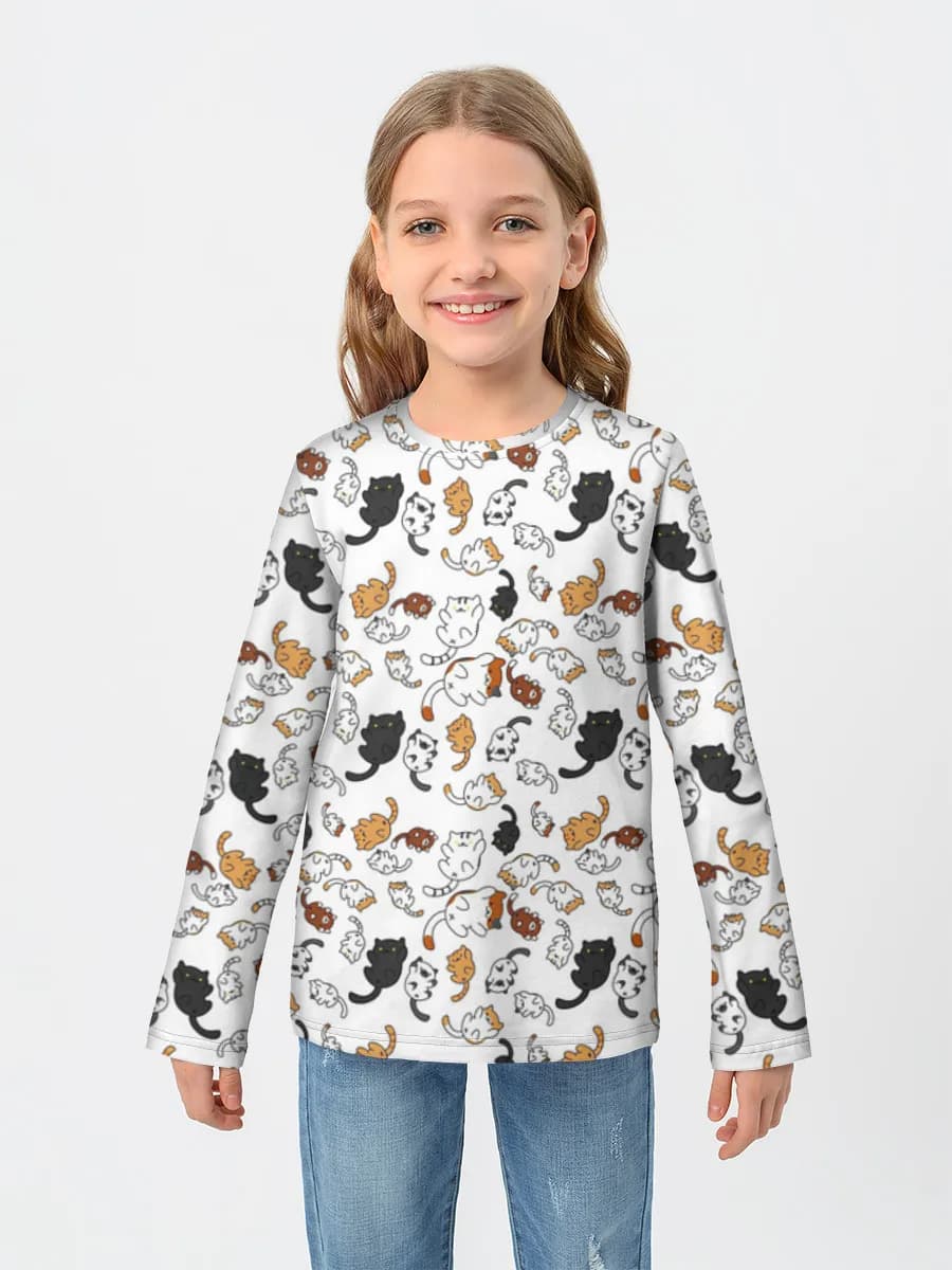 Camiseta Manga Larga de Algodón Niña