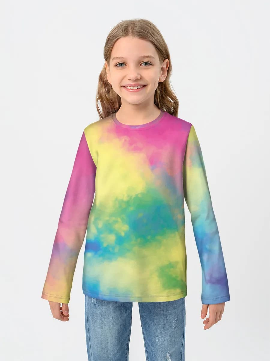 Baumwoll-Langarmshirt Mädchen