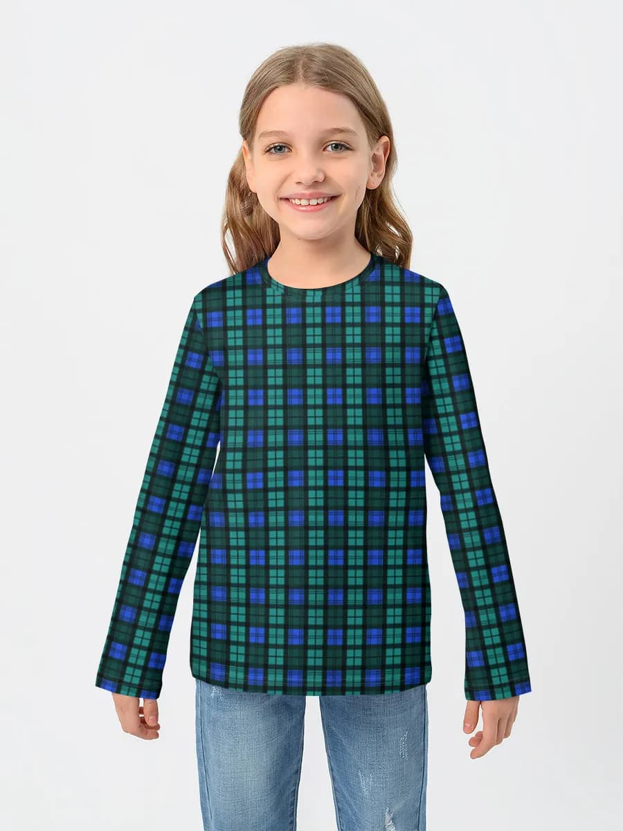 Girls' cotton long sleeve shirt