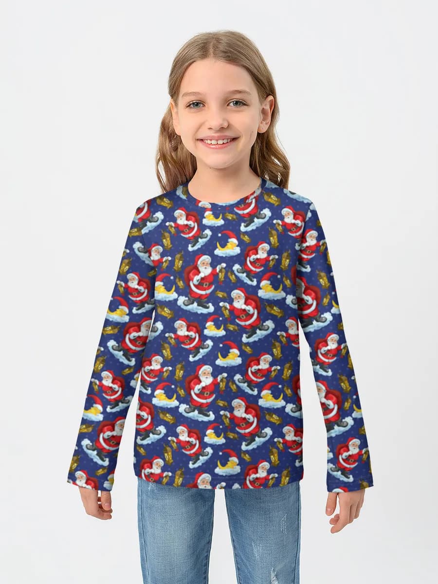 Baumwoll-Langarmshirt Mädchen