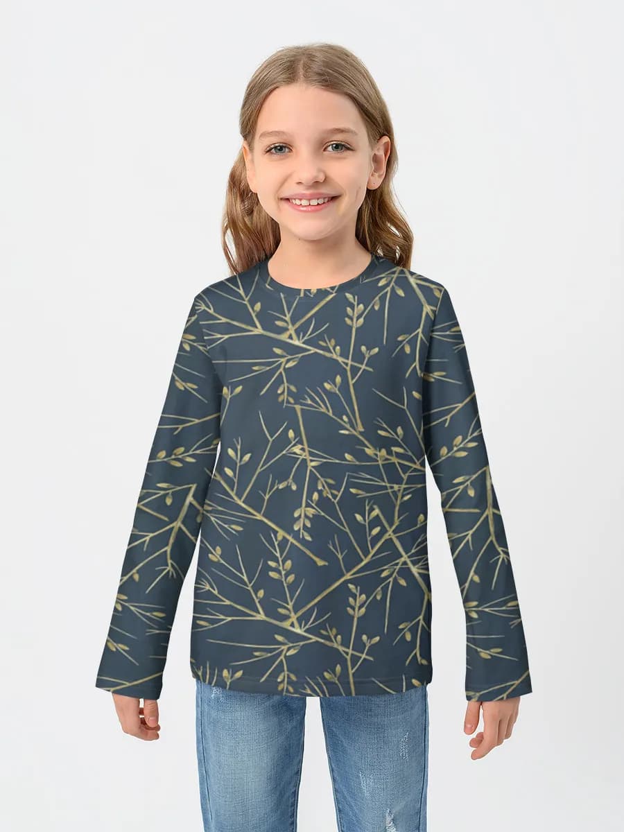 Camiseta Manga Larga de Algodón Niña