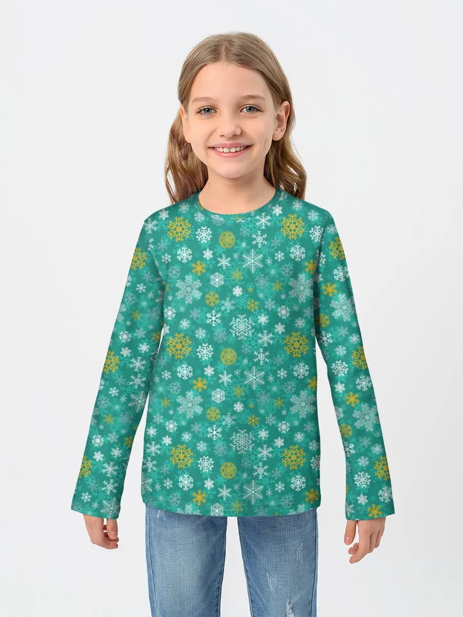Camiseta Manga Larga de Algodón Niña