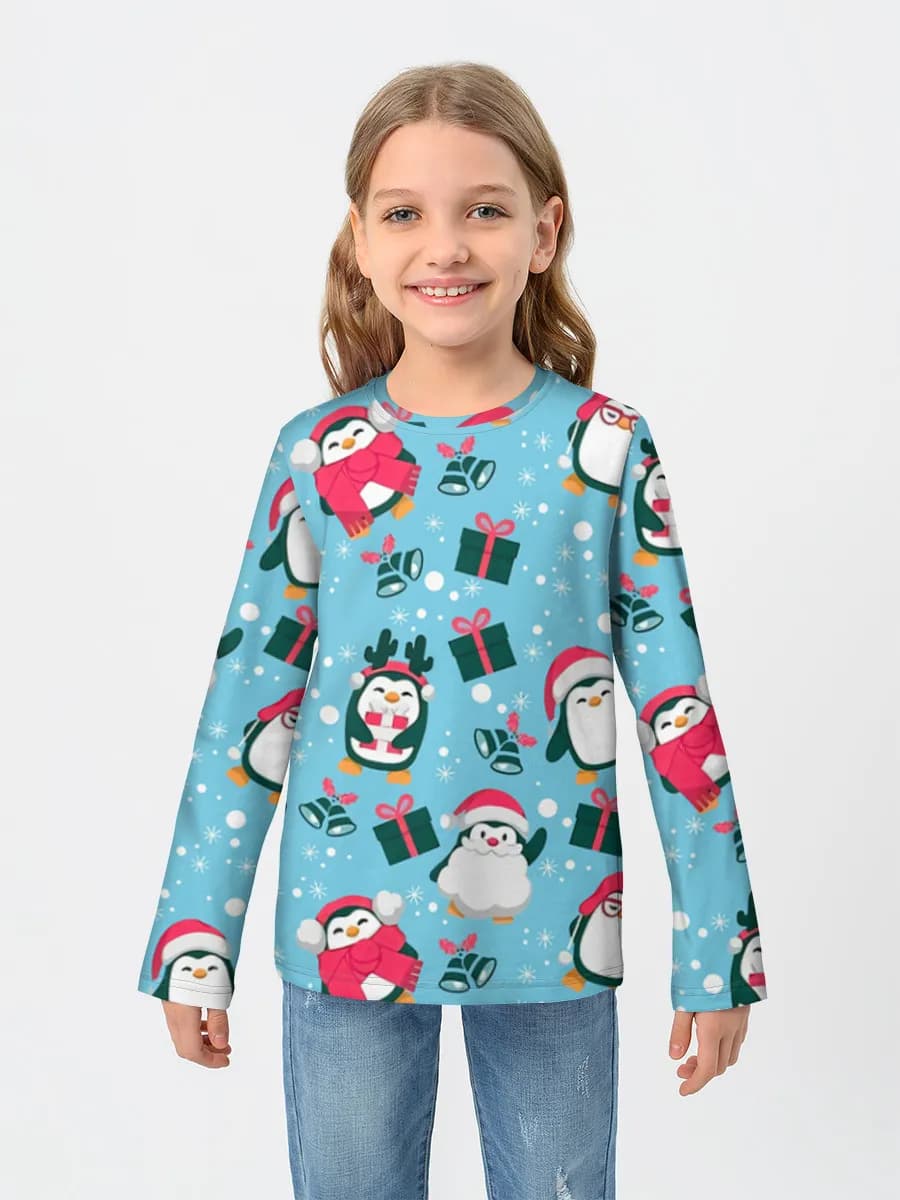 Camiseta Manga Larga de Algodón Niña