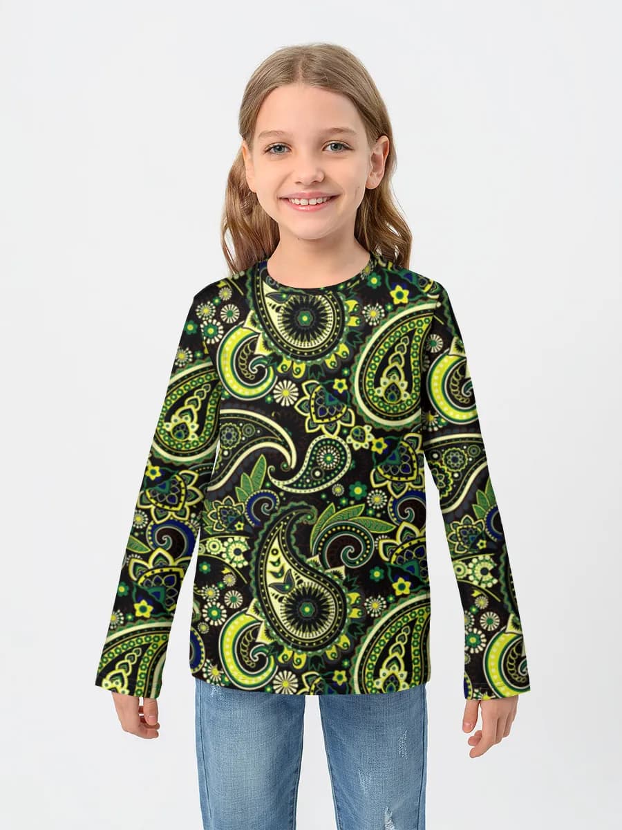 Baumwoll-Langarmshirt Mädchen