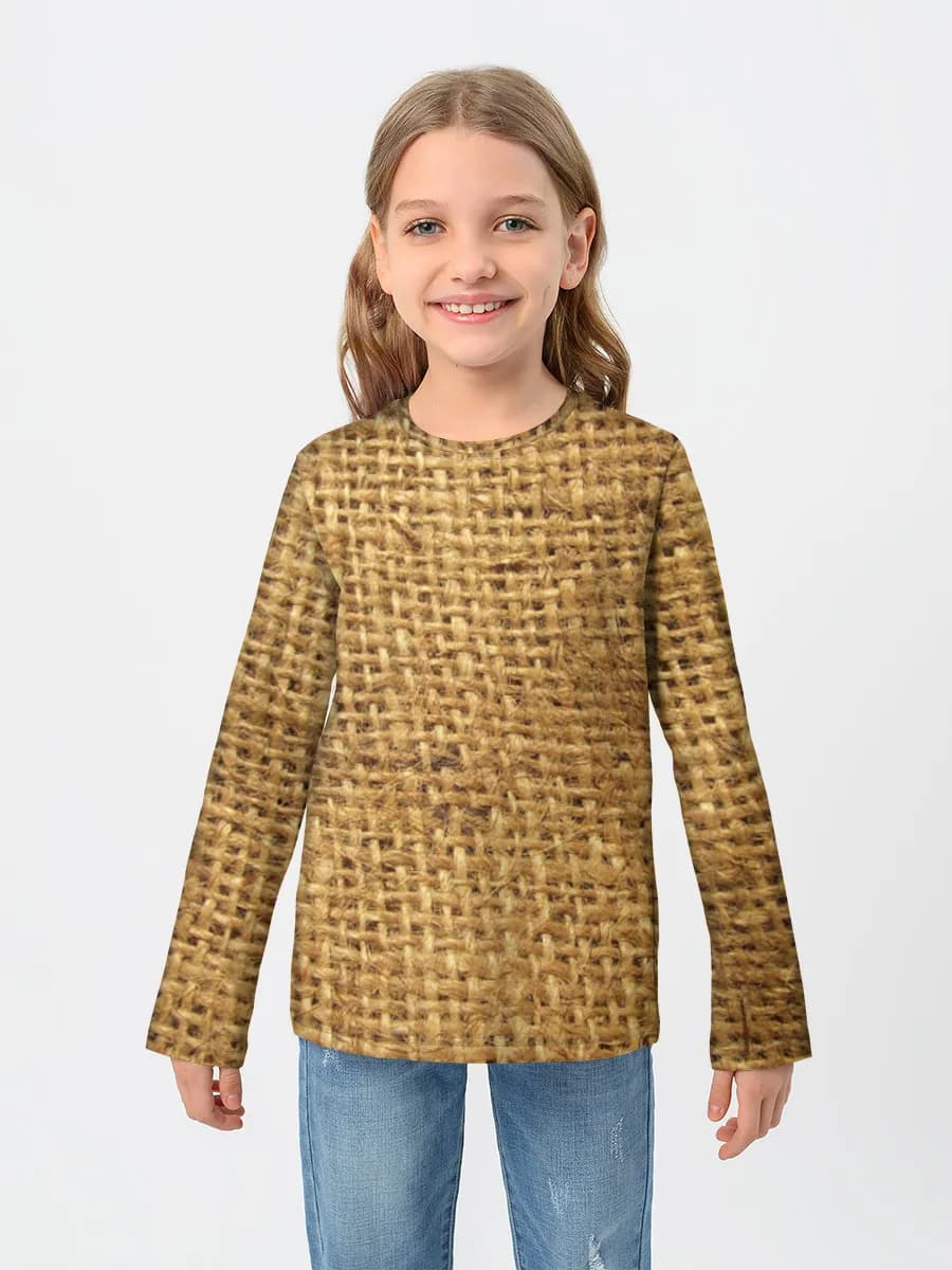 Baumwoll-Langarmshirt Mädchen