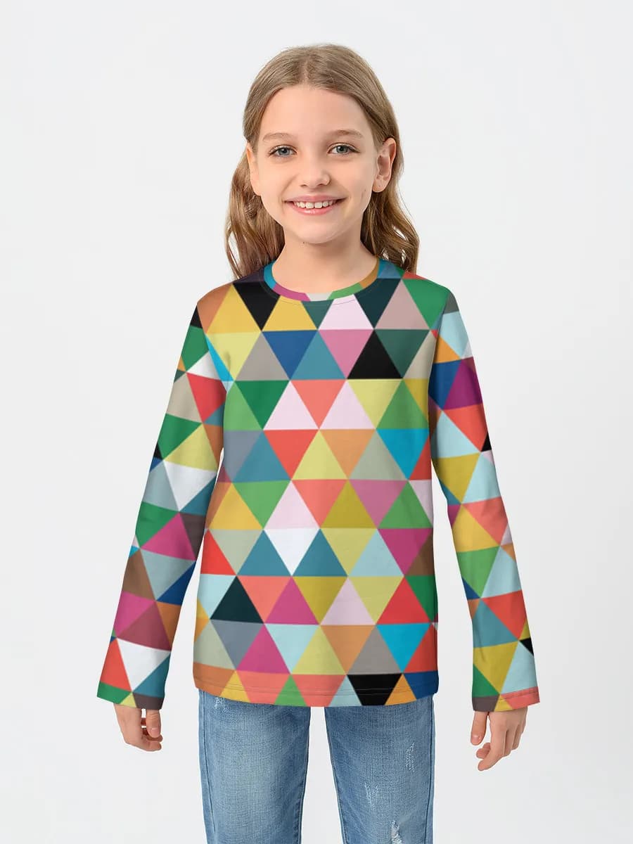 Baumwoll-Langarmshirt Mädchen