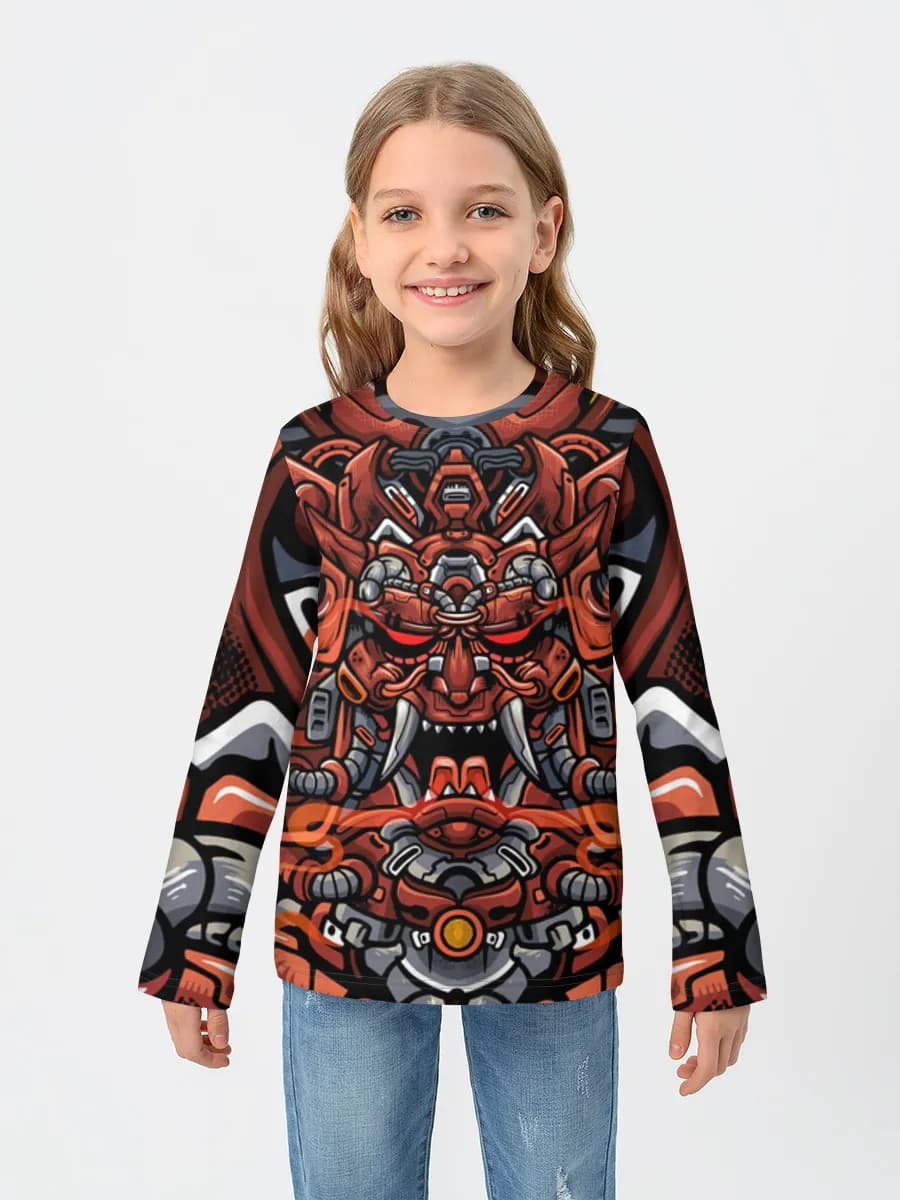 Baumwoll-Langarmshirt Mädchen
