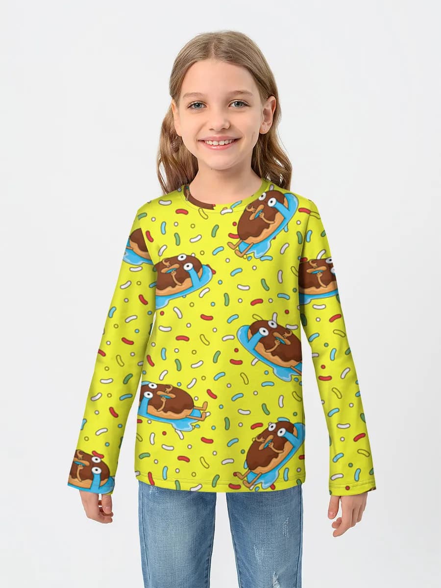 Camiseta Manga Larga de Algodón Niña
