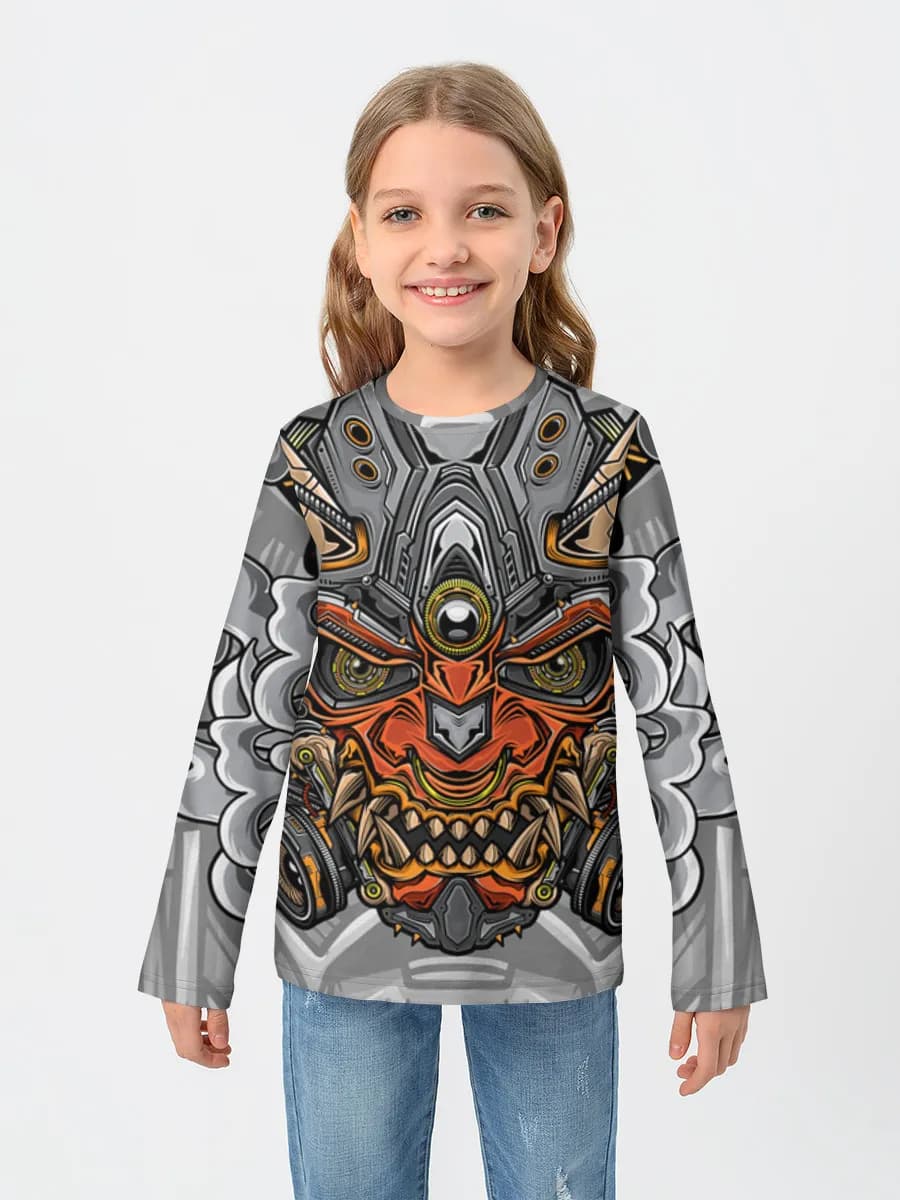 Baumwoll-Langarmshirt Mädchen