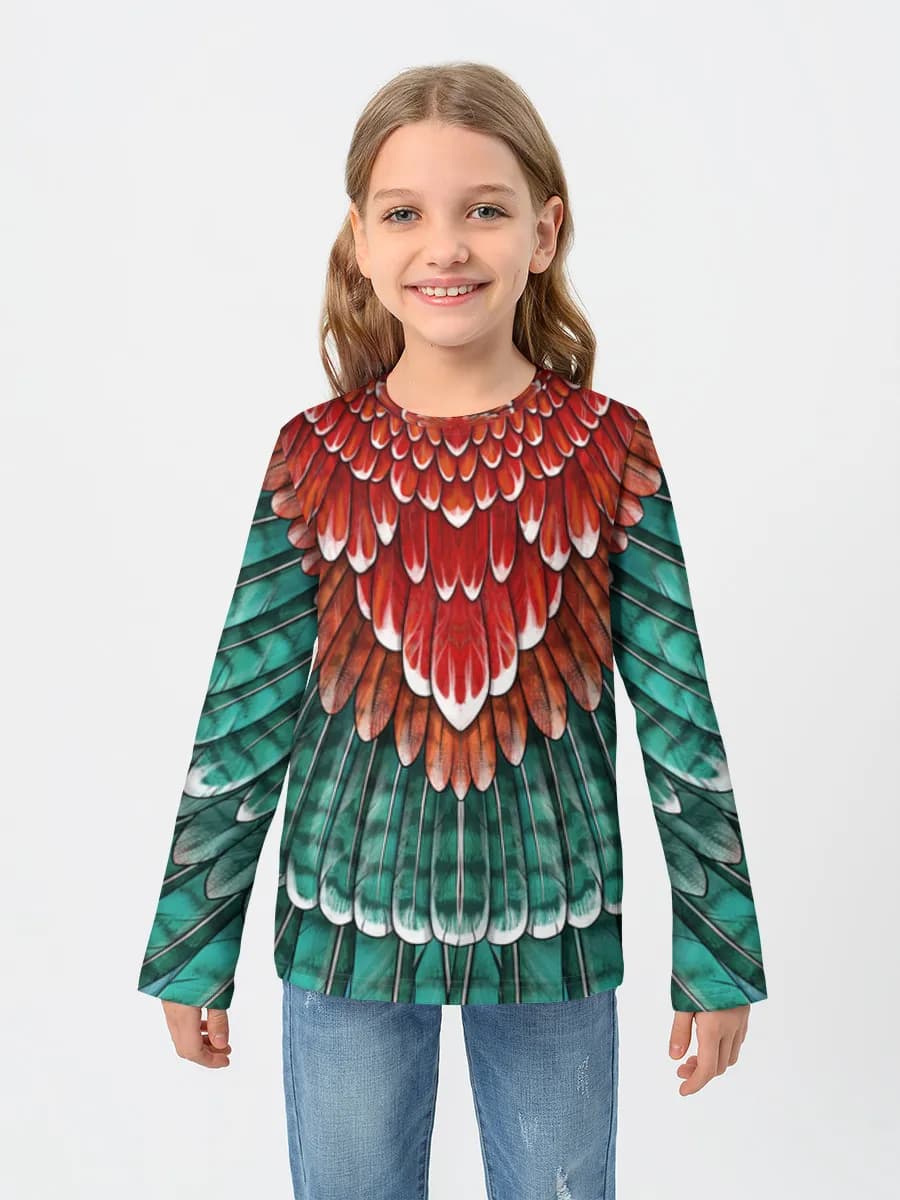 Baumwoll-Langarmshirt Mädchen