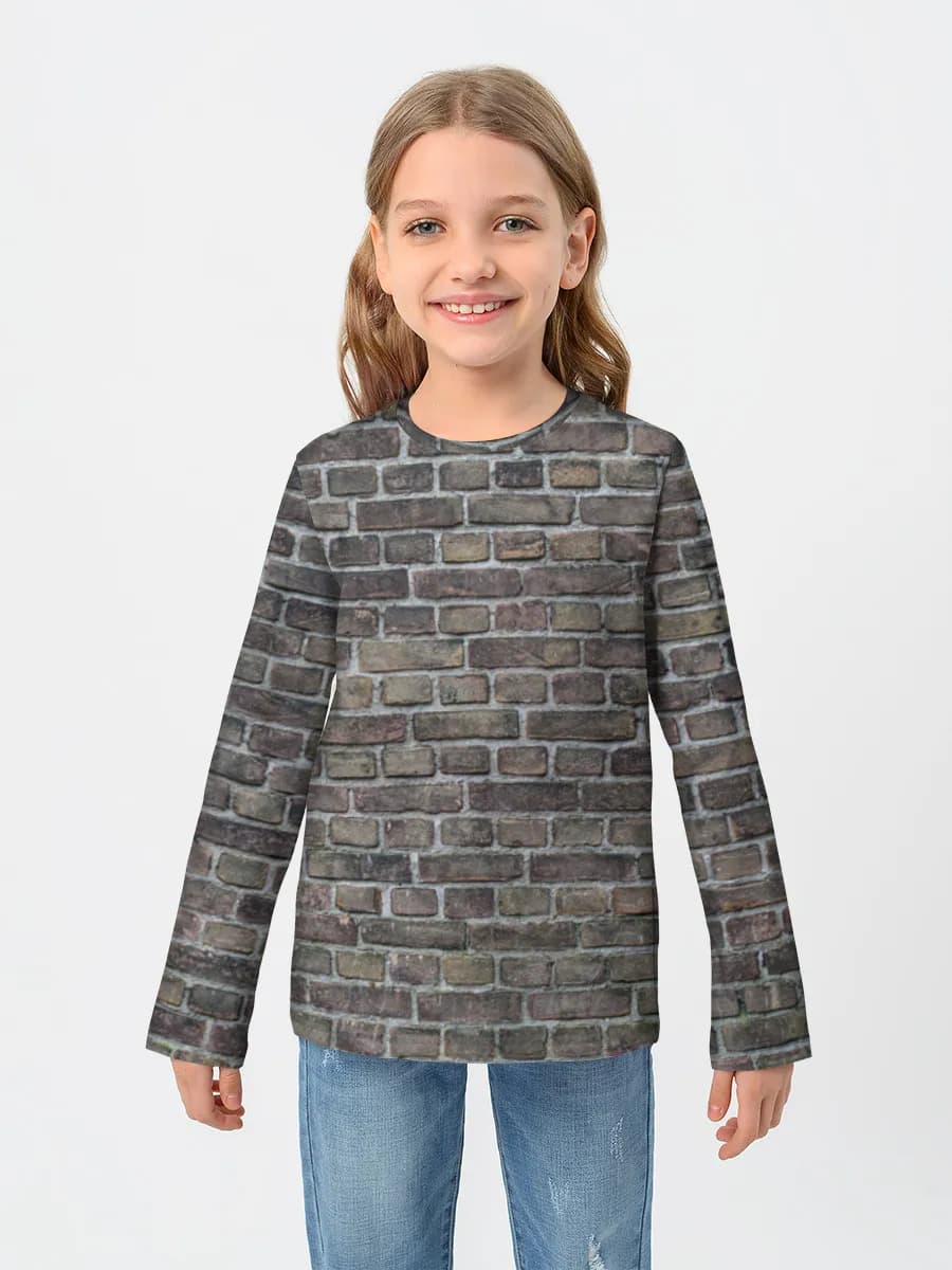 Camiseta Manga Larga de Algodón Niña
