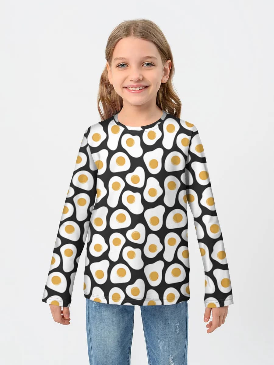 Camiseta Manga Larga de Algodón Niña