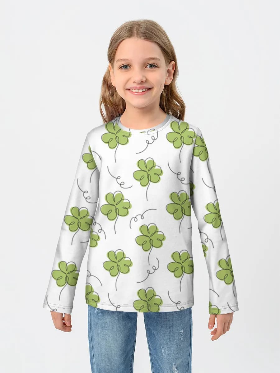 Camiseta Manga Larga de Algodón Niña