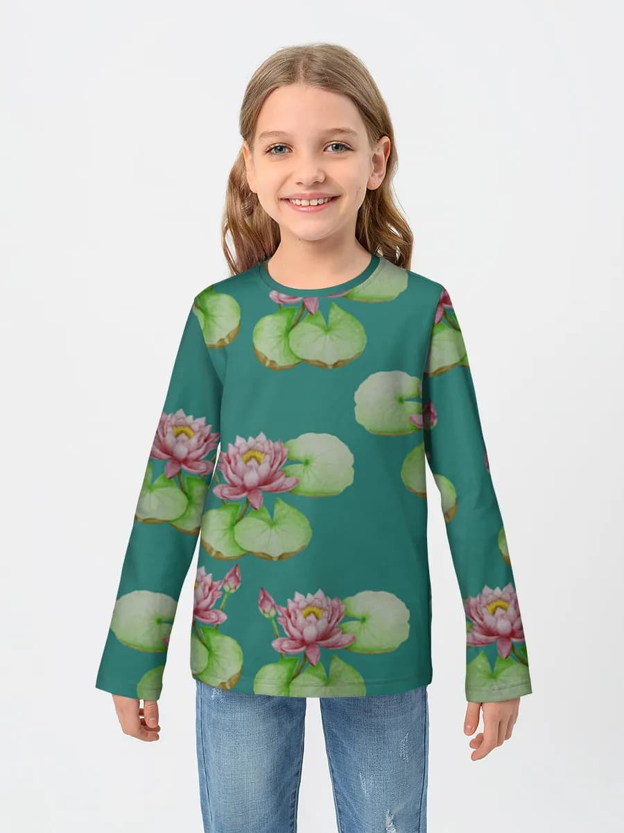 Camiseta Manga Larga de Algodón Niña