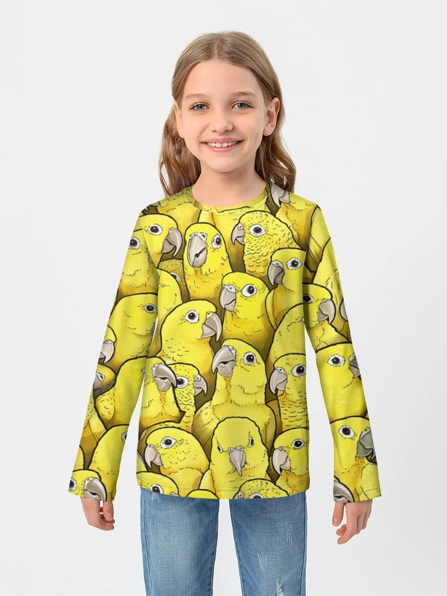 Camiseta Manga Larga de Algodón Niña