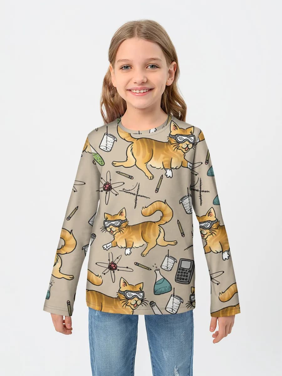 Camiseta Manga Larga de Algodón Niña