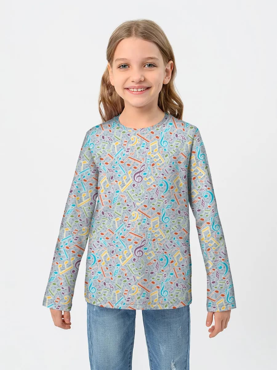 Baumwoll-Langarmshirt Mädchen