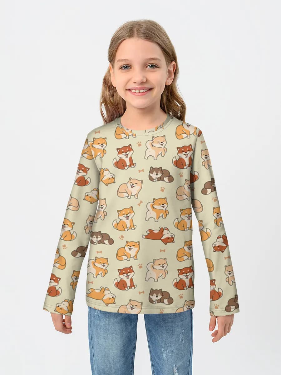 T-shirt manches longues coton fille