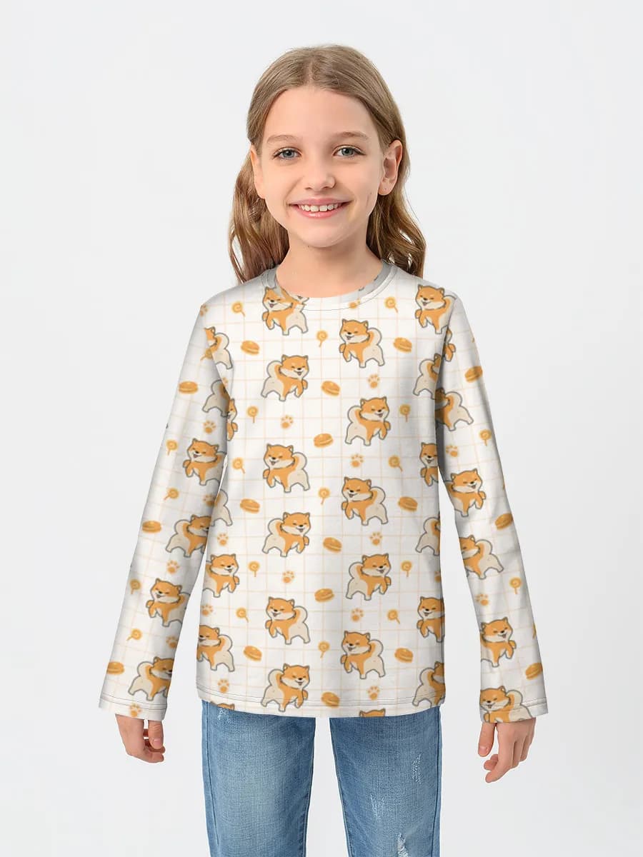T-shirt manches longues coton fille