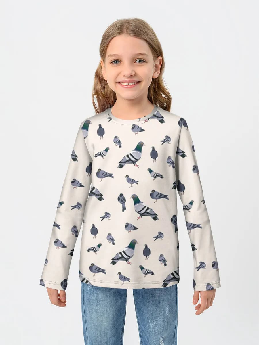 Camiseta Manga Larga de Algodón Niña