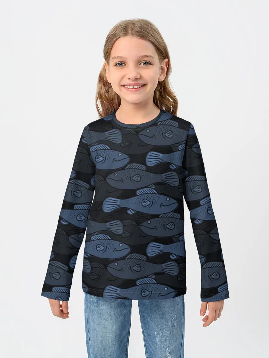 Camiseta Manga Larga de Algodón Niña