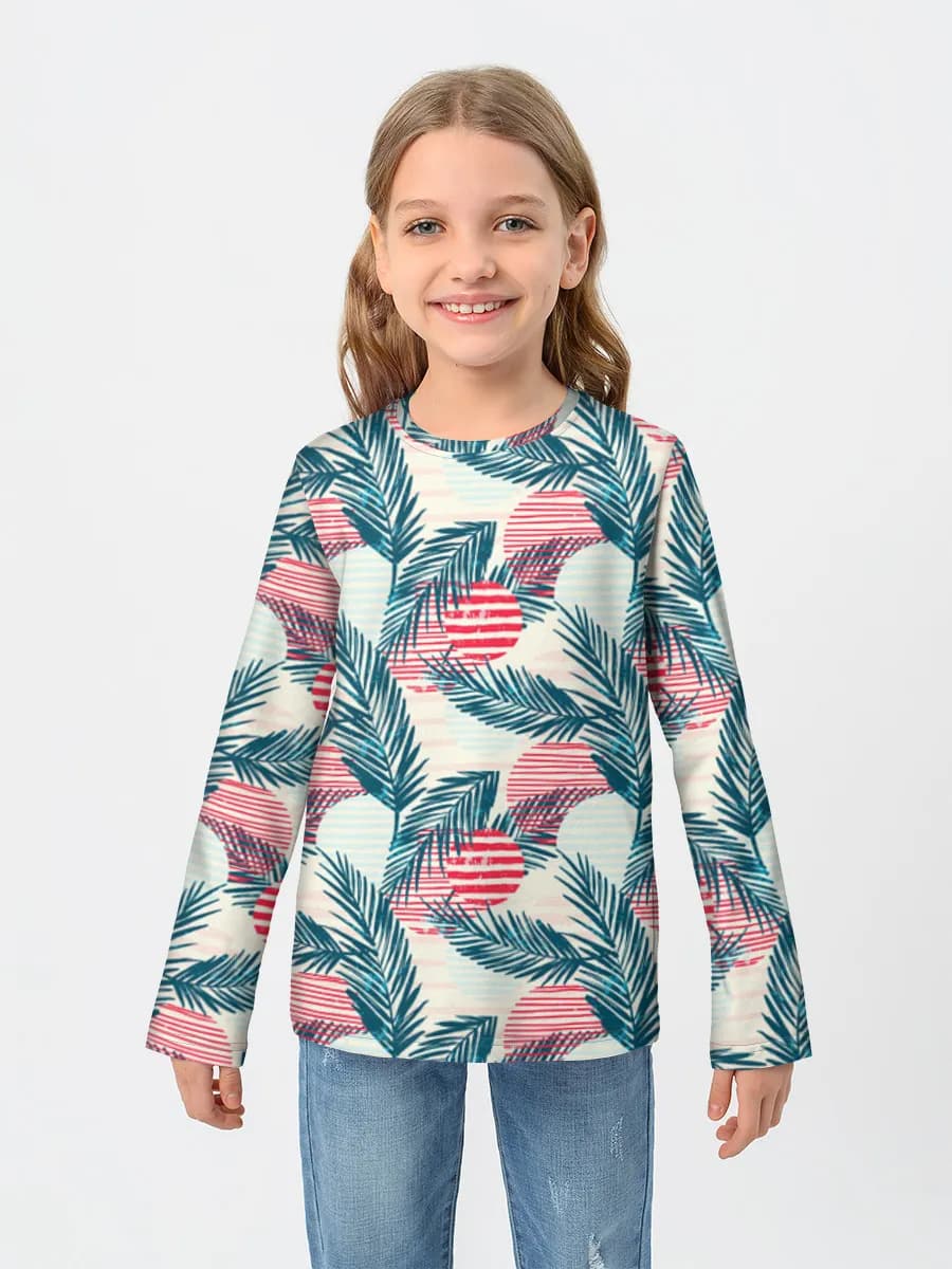 Camiseta Manga Larga de Algodón Niña
