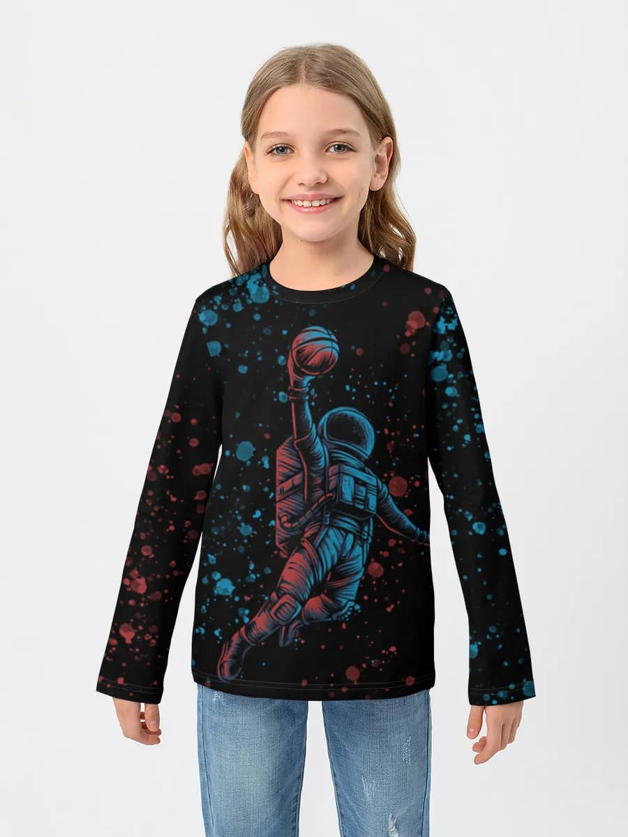 T-shirt manches longues coton fille