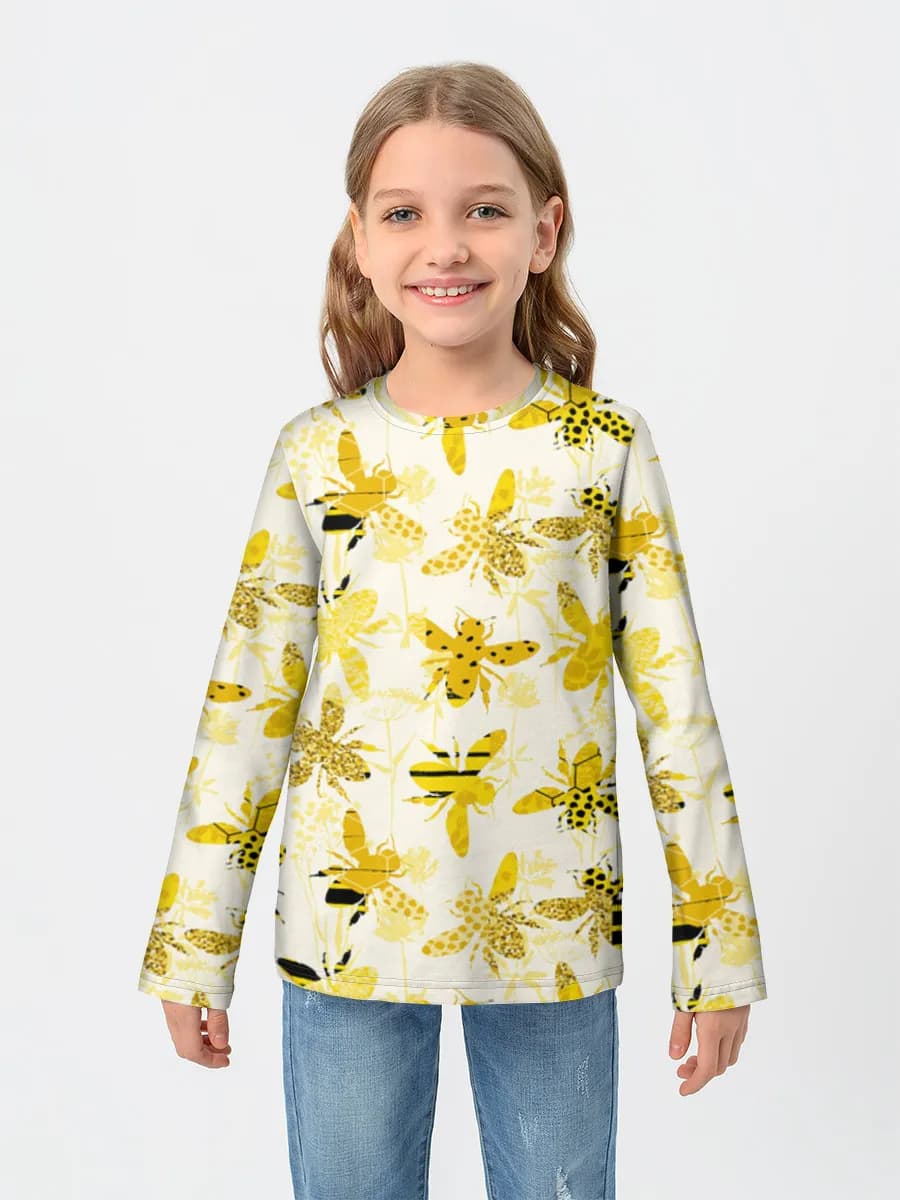 Camiseta Manga Larga de Algodón Niña