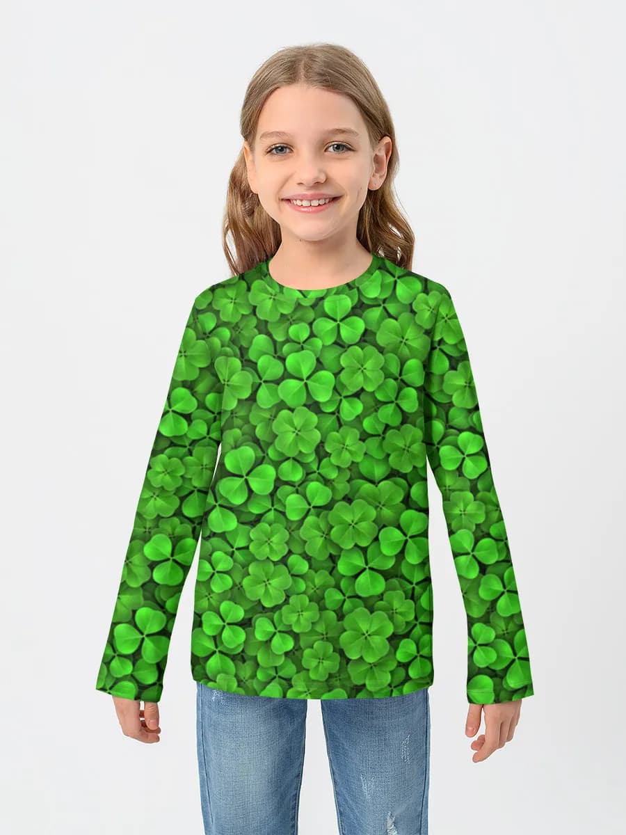 Camiseta Manga Larga de Algodón Niña