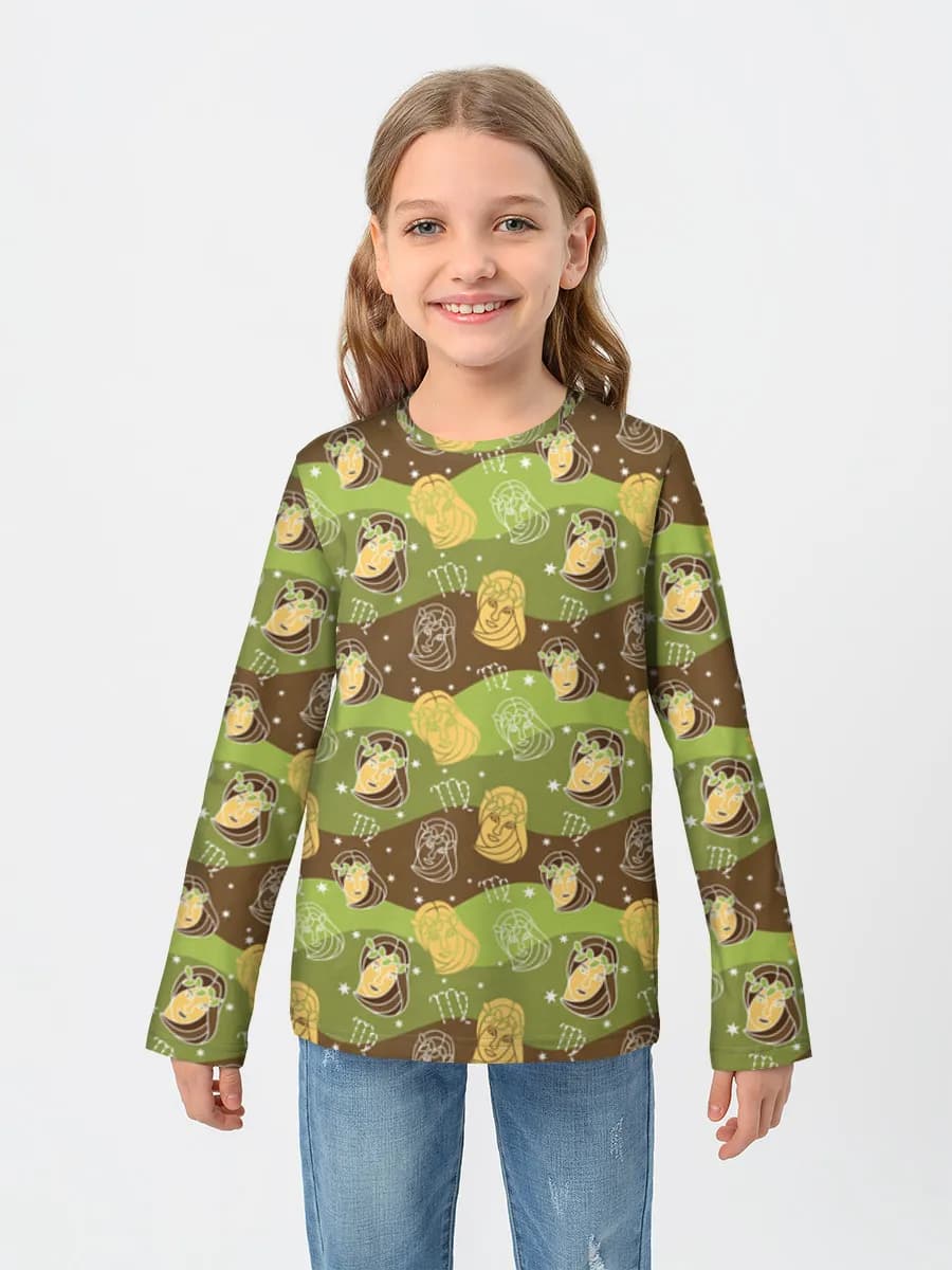 Camiseta Manga Larga de Algodón Niña
