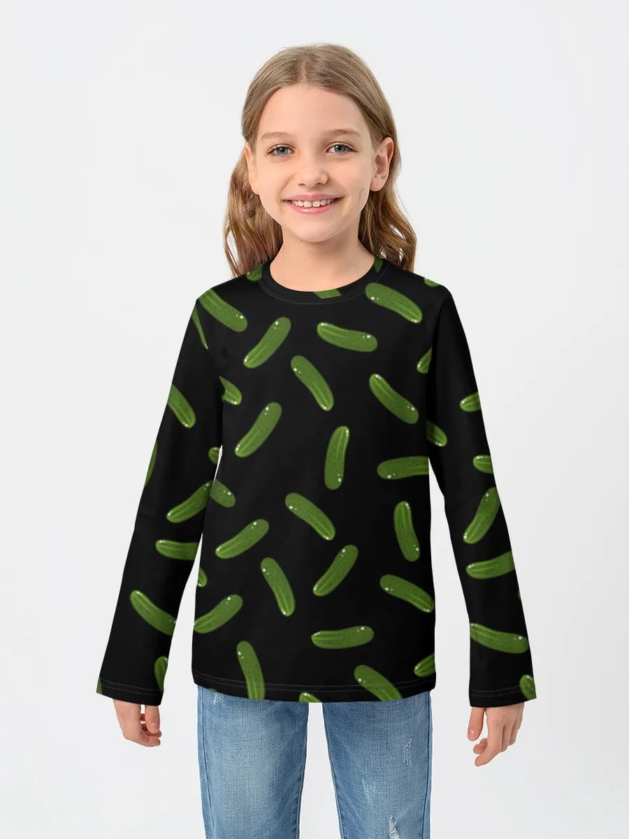 Camiseta Manga Larga de Algodón Niña
