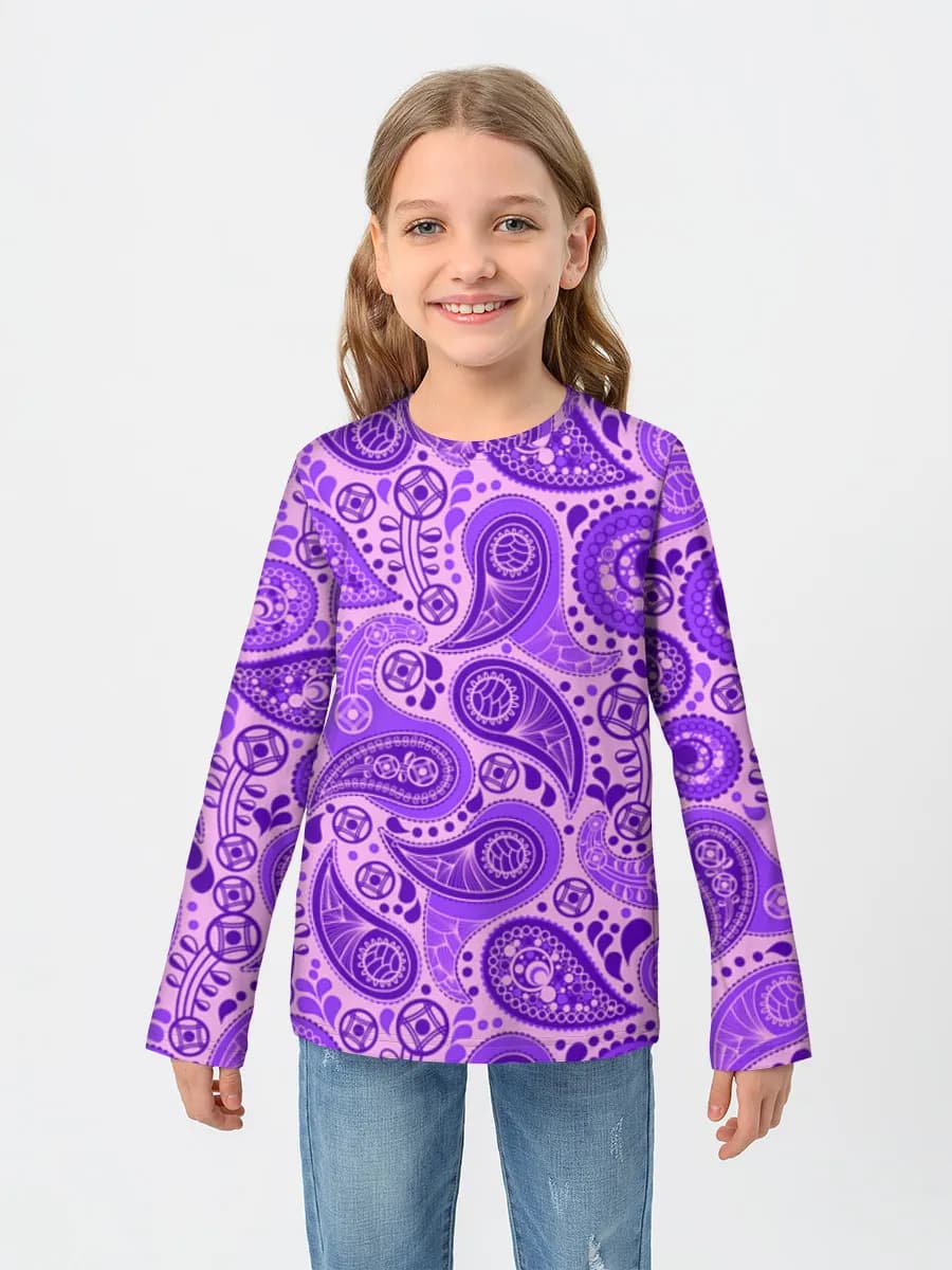 Camiseta Manga Larga de Algodón Niña