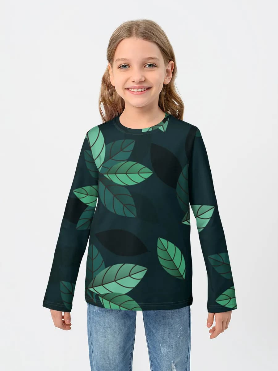 Camiseta Manga Larga de Algodón Niña