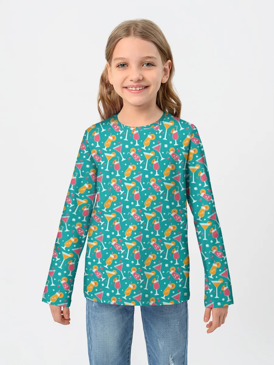Camiseta Manga Larga de Algodón Niña